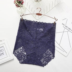 【4-piece set】 Seamless lace panties