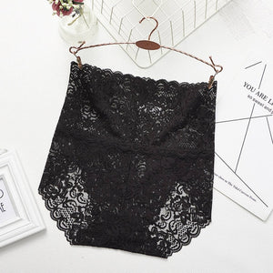 【4-piece set】 Seamless lace panties